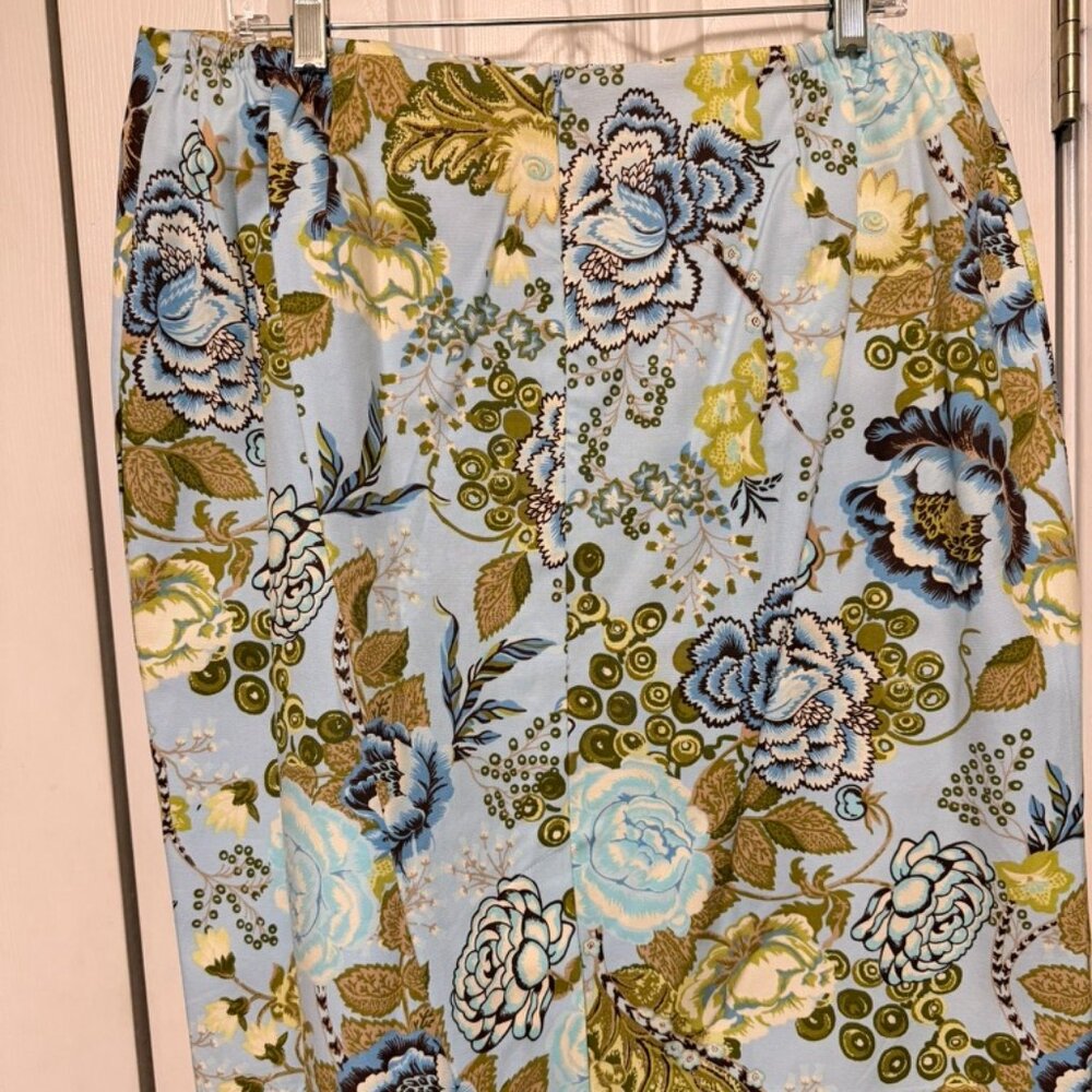 Talbots Floral Pencil Skirt
